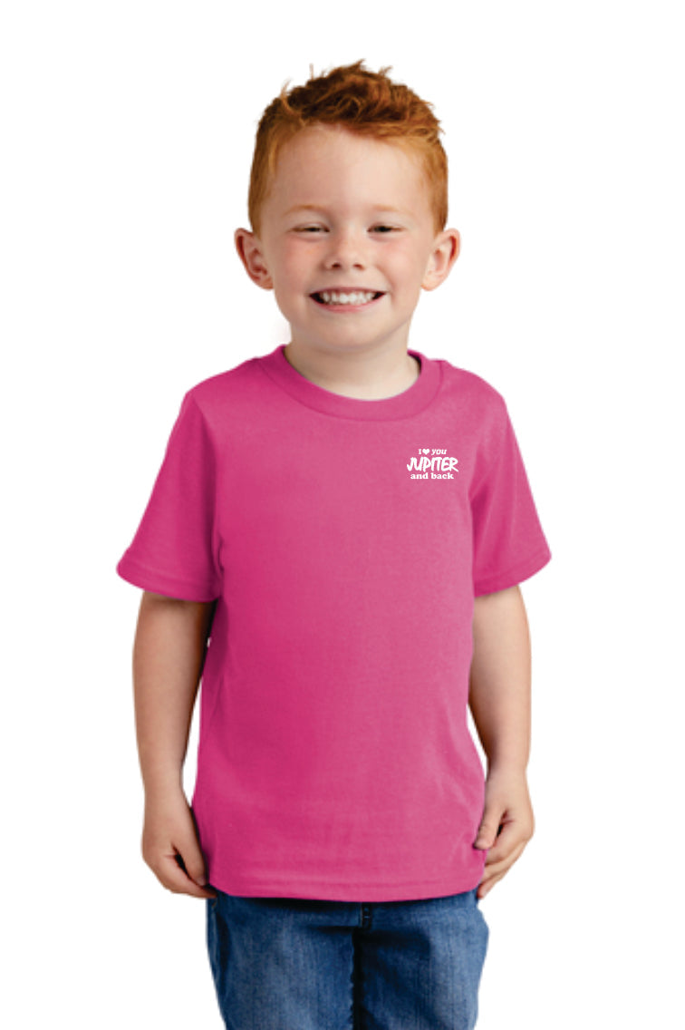 Kids Pink White Logo Tee Shirt