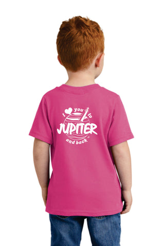 Kids Pink White Logo Tee Shirt