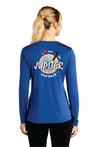 Ladies Colorful Logo Long Sleeve Sport Shirt